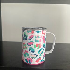 Whimsical Pink and Blue Dining Mugs